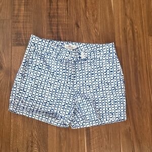 Vineyard Vines Navy and White Geometric Women Shorts
